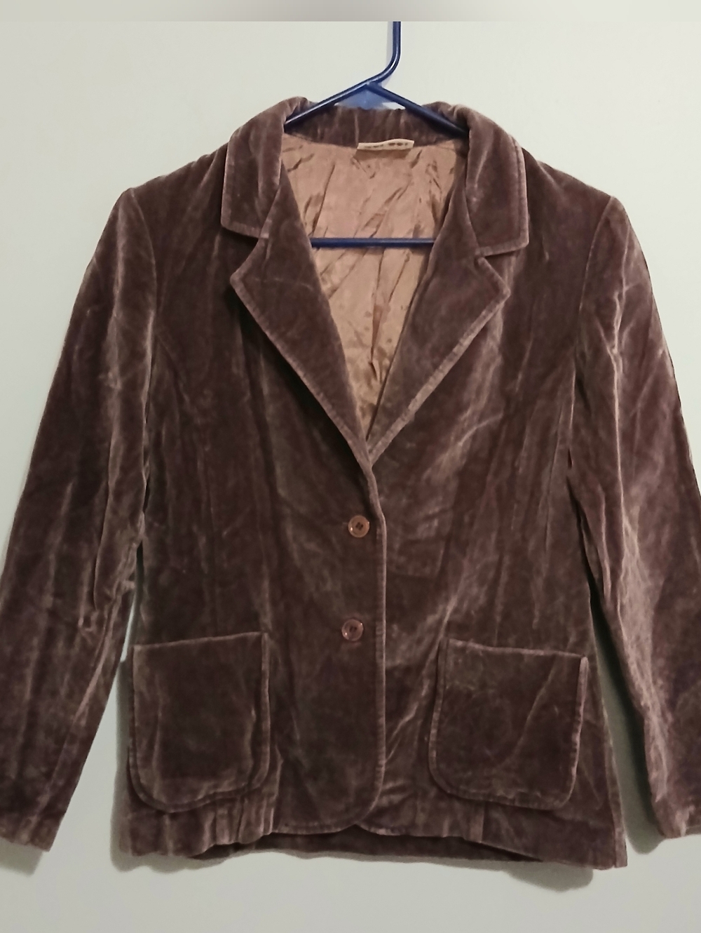 Cos Cob Purple Velvet Women's Blazer Jacket